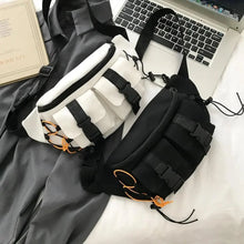 Load image into Gallery viewer, Unisex Casual Stylish Zipper Fanny Black Waist Bag Comfortable Travel Cross Body Bag Large Capacity Bags
