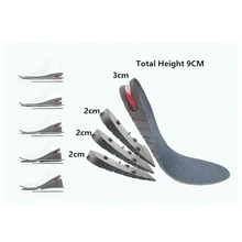 Load image into Gallery viewer, Unisex Height Increase Air Cushion 3-9cm Height Adjustable Cut Shoe Heel Insert Makes You Taller Foot Shoes Support
