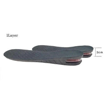 Load image into Gallery viewer, Unisex Height Increase Air Cushion 3-9cm Height Adjustable Cut Shoe Heel Insert Makes You Taller Foot Shoes Support
