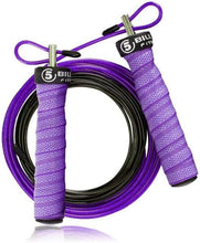 Load image into Gallery viewer, Unisex Jump Rope Speed Weighted Jump Ropes Adjustable Wire Skipping Rope Cable Ball Bearings Regular Rope With Extra Speed Cable Ball Bearings Anti-Slip Handle For Double Unders Outdoor Workout
