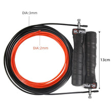 Load image into Gallery viewer, Unisex Jump Rope Speed Weighted Jump Ropes Adjustable Wire Skipping Rope Cable Ball Bearings Regular Rope With Extra Speed Cable Ball Bearings Anti-Slip Handle For Double Unders Outdoor Workout

