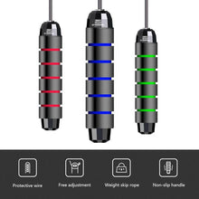 Load image into Gallery viewer, Unisex Jump Rope Tangle-Free Jumping Rope Speed With Ball Bearings Rapid Speed Jump Rope Cable And 6” Memory Foam Handles Ideal For Aerobic Exercise Like Speed Training Extreme Jumping Endurance Training And Fitness Gym 3M
