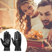 Load image into Gallery viewer, Unisex Leather Winter Warm Gloves

