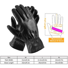 Load image into Gallery viewer, Unisex Leather Winter Warm Gloves
