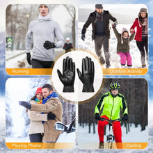 Load image into Gallery viewer, Unisex Leather Winter Warm Gloves
