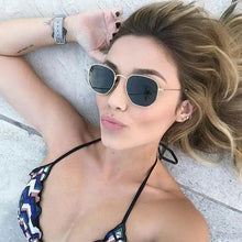 Load image into Gallery viewer, Unisex Luxury Summer Square Men Sunglasses UV400 Sun Glasses Women Metal Frame Glasses Ladies Eyewear
