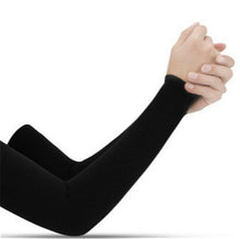 Load image into Gallery viewer, Unisex One Size Compression Cooling Sleeves UV Sun Protection Cooling Arm Sleeves With Thumb Hole Compression Sports Tattoo Cover Up Sleeve For Sports Long Arm Cover Anti-Slip Warmers Outdoor Sports Sunblock Cover
