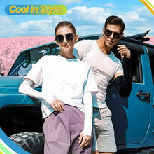 Load image into Gallery viewer, Unisex One Size Compression Cooling Sleeves UV Sun Protection Cooling Arm Sleeves With Thumb Hole Compression Sports Tattoo Cover Up Sleeve For Sports Long Arm Cover Anti-Slip Warmers Outdoor Sports Sunblock Cover
