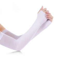 Load image into Gallery viewer, Unisex One Size Compression Cooling Sleeves UV Sun Protection Cooling Arm Sleeves With Thumb Hole Compression Sports Tattoo Cover Up Sleeve For Sports Long Arm Cover Anti-Slip Warmers Outdoor Sports Sunblock Cover
