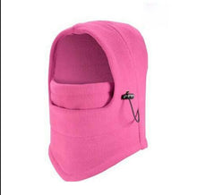 Load image into Gallery viewer, Unisex Polar Fleece Hood Hat Casual  Beanie Ski Snow Cap Snood Scarf Warmer Thermal Neckerchief Drawstring Soft Balaclava Pullover Knitted Beanie for Adults Men Women Ski Caps New Balaclava Party Mask Hat Caps For Skiing Bicycle Cycling Outdoor Headwarmer
