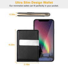 Load image into Gallery viewer, Unisex PU Leather Wallet RFID Blocking
