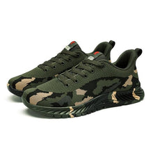 Load image into Gallery viewer, Unisex Running Sport Outdoor Sneakers Breathable Women Camouflage Green Walking Jogging Sneakers Fashion Lightweight Running Casual Sneakers For Workout
