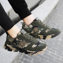 Load image into Gallery viewer, Unisex Running Sport Outdoor Sneakers Breathable Women Camouflage Green Walking Jogging Sneakers Fashion Lightweight Running Casual Sneakers For Workout
