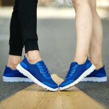 Load image into Gallery viewer, Unisex Summer Sneakers Breathable Casual Shoes Couple Fashion Lace Up Mens Mesh Flats Comfortable Walking Footwear Fashion New Lightweight Casual  Sneakers
