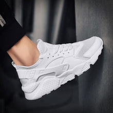 Load image into Gallery viewer, Unisex White Sneakers Mesh Sports Trainers Running Summer Mens Flat Casual Sport Shoes Casual Sports Tennis Road Sneakers Comfortable Modern Design
