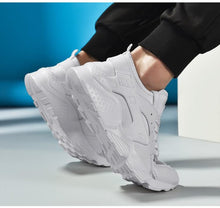 Load image into Gallery viewer, Unisex White Sneakers Mesh Sports Trainers Running Summer Mens Flat Casual Sport Shoes Casual Sports Tennis Road Sneakers Comfortable Modern Design
