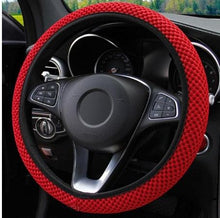 Load image into Gallery viewer, Universal Car Steering Wheel Cover Leather Car steering sleeve Car Accessories Auto Steering-Wheel covers Auto Upholstery Steering Wheel Cover Non-Slip Car Wheel Cover Protector Breathable Microfiber Universal Wheel Cover Wear-resistant Anti-slip Cover
