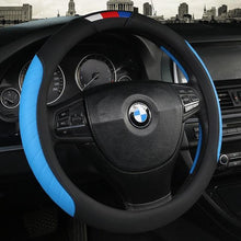 Load image into Gallery viewer, Universal Car Steering Wheel Cover Leather Car steering sleeve Car Accessories Auto Steering-Wheel covers Auto Upholstery Steering Wheel Cover Non-Slip Car Wheel Cover Protector Breathable Microfiber Universal Wheel Cover Wear-resistant Anti-slip Cover
