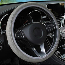 Load image into Gallery viewer, Universal Car Steering Wheel Cover Skid Proof Auto Car Steering Wheel Cover Auto Steering- Wheel Cover Microfiber Leather Viscose Breathable Anti-Slip Anti-Slip Embossing Leather Car-styling Car Accessories

