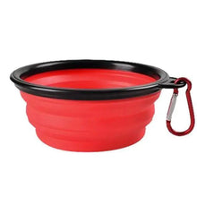 Load image into Gallery viewer, Universal Colorful Collapsible Silicone Dog Food Water Bowl Foldable Cup Dish For Pet Portable Travel Bowl For Dog
