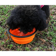 Load image into Gallery viewer, Universal Colorful Collapsible Silicone Dog Food Water Bowl Foldable Cup Dish For Pet Portable Travel Bowl For Dog
