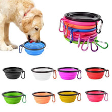 Load image into Gallery viewer, Universal Colorful Collapsible Silicone Dog Food Water Bowl Foldable Cup Dish For Pet Portable Travel Bowl For Dog
