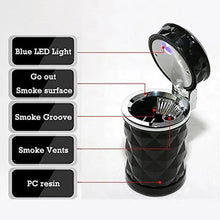 Load image into Gallery viewer, Universal LED Light Car Ashtray Cigarette Holder Car Accessories Portable Luxurious Design Ashtrays For Cars

