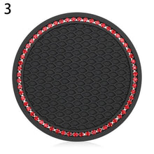 Load image into Gallery viewer, Universal Vehicle Bling Cup Holder Bling Glitter Acrylic Diamond Car Coaster PVC Travel Auto Cup Mats Insert Coaster Anti Slip Crystal Vehicle Bling Car Coasters Pink PVC Travel Auto Cup Holder Insert Coaster Anti Slip Crystal Vehicle Interior Accessories
