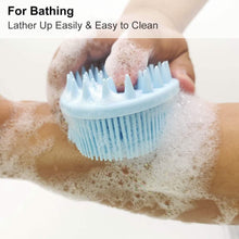 Load image into Gallery viewer, Upgrade Silicone Body Scrubber and Hair Shampoo Brush
