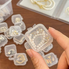 Load image into Gallery viewer, Upgrade Velvet Jewelry Storage Box Necklace Stackable Display Tray Bracelet Earring Organizers Handicrafts Drawer Box Grey Stackable Jewelry Inserts Compartments Velvet Display Storage Box for Necklace
