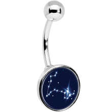 Load image into Gallery viewer, Zodiac Constellation Pisces Belly Ring

