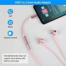 Load image into Gallery viewer, USB-C Type C Adapter Port to 3 .5mm Aux Audio Jack
