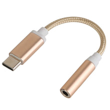 Load image into Gallery viewer, USB-C Type C Adapter Port to 3 .5mm Aux Audio Jack
