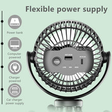 Load image into Gallery viewer, USB Desktop Folding Fan Outdoor Baby Stroller Handheld Fan Summer Mute Small Multifunctional Octopus Mini Fan Flexible Tripod for Stroller Student Bed Desk Bike Crib Car Rides USB or Battery Powered Safe Quiet and Long Lasting Fan
