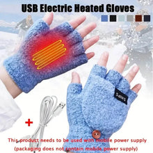 Load image into Gallery viewer, USB Electric Heating Adjustable Temperature Gloves
