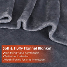 Load image into Gallery viewer, USB Heated Blanket Poncho Shawl Wrap Throw with Zipper Washable
