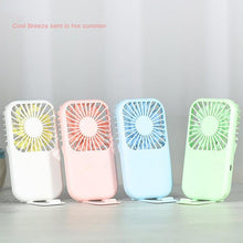 Load image into Gallery viewer, USB Mini Fan Portable Pocket Fan Cartoon Handheld Desktop Rechargeable Standing Fan Three Gear Wind Speed Regulation Battery Operated USB Small Fan with 3 Speeds for Home Office Car Outdoor Travel
