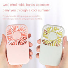 Load image into Gallery viewer, USB Mini Fan Portable Pocket Fan Cartoon Handheld Desktop Rechargeable Standing Fan Three Gear Wind Speed Regulation Battery Operated USB Small Fan with 3 Speeds for Home Office Car Outdoor Travel
