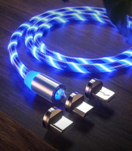 Load image into Gallery viewer, USB Phone  Magnet Phone Charger Cord Cable Car Phone Charger Mobile USB Magnetic Cable Micro USB Phones Cable Car Data Line Streamer Data Cable Fast Charging 360 Degree Magnetic USB Magnetic Cable Micro USB Magnet Phone Charger Cord
