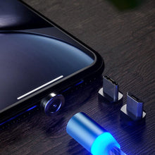 Load image into Gallery viewer, USB Phone  Magnet Phone Charger Cord Cable Car Phone Charger Mobile USB Magnetic Cable Micro USB Phones Cable Car Data Line Streamer Data Cable Fast Charging 360 Degree Magnetic USB Magnetic Cable Micro USB Magnet Phone Charger Cord
