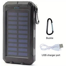 Load image into Gallery viewer, USB Portable Charger 10000mAh Solar Power Bank for Cell Phone and Laptops
