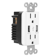 Load image into Gallery viewer, USB Wall Outlet Dual 2.4A USB Wall Charger
