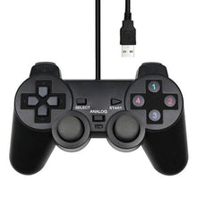 Load image into Gallery viewer, USB Wired Controller Gamepad For Computer Laptop Joystick Black Vibration PC Game Joystick Double Vibration Feedback Motors Fit for PC Computer
