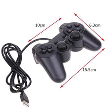 Load image into Gallery viewer, USB Wired Controller Gamepad For Computer Laptop Joystick Black Vibration PC Game Joystick Double Vibration Feedback Motors Fit for PC Computer
