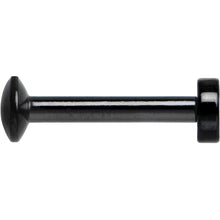 Load image into Gallery viewer, 5/16 Black IP 3mm Circle Internal Thread Daith Cartilage Tragus

