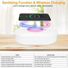 Load image into Gallery viewer, UV Light Sanitizer Box Portable 10w Phone Wireless Charging Disinfection Lamp
