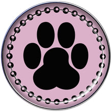 Load image into Gallery viewer, 16G Black on Pink Paw Print Tragus Cartilage Earring
