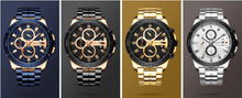 Load image into Gallery viewer, Men's Waterproof  Watch With Chronometers Day View And Fluorescent Hands Unique  Luxury Design  Perfect Gift
