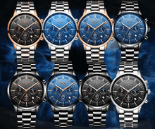 Load image into Gallery viewer, Men's Waterproof  Watch With Chronometers And Date Display Unique Design Perfect Gift
