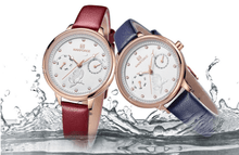 Load image into Gallery viewer, Stylish Womens Elegant With Double Zircon And Two Chronometer Day And Date Luxury Watch
